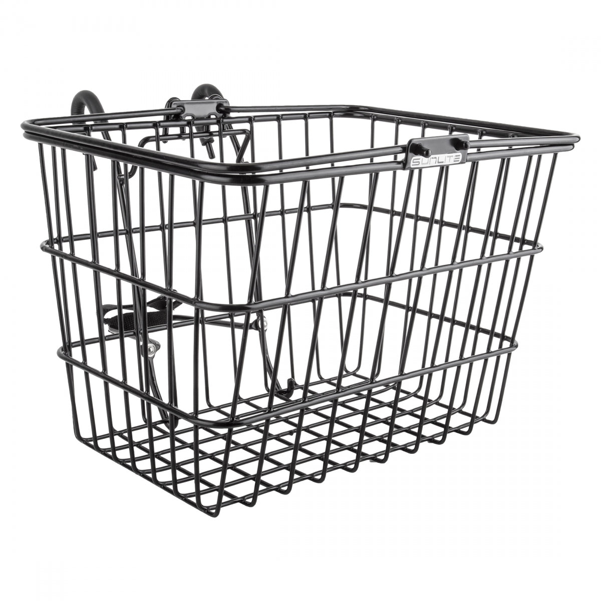 Bike Basket Sunlite Standard Lift-Off Black Steel 13.5x9.87x9.5`