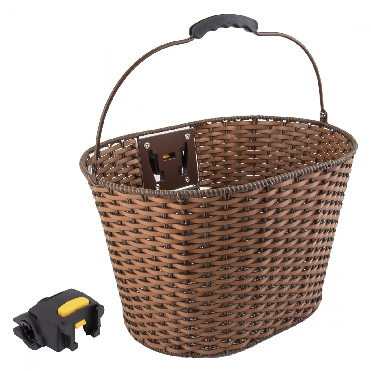 Bike Basket Sunlite Deluxe Rattan QR Brown Rattan 13.5x10.25x10.25`
