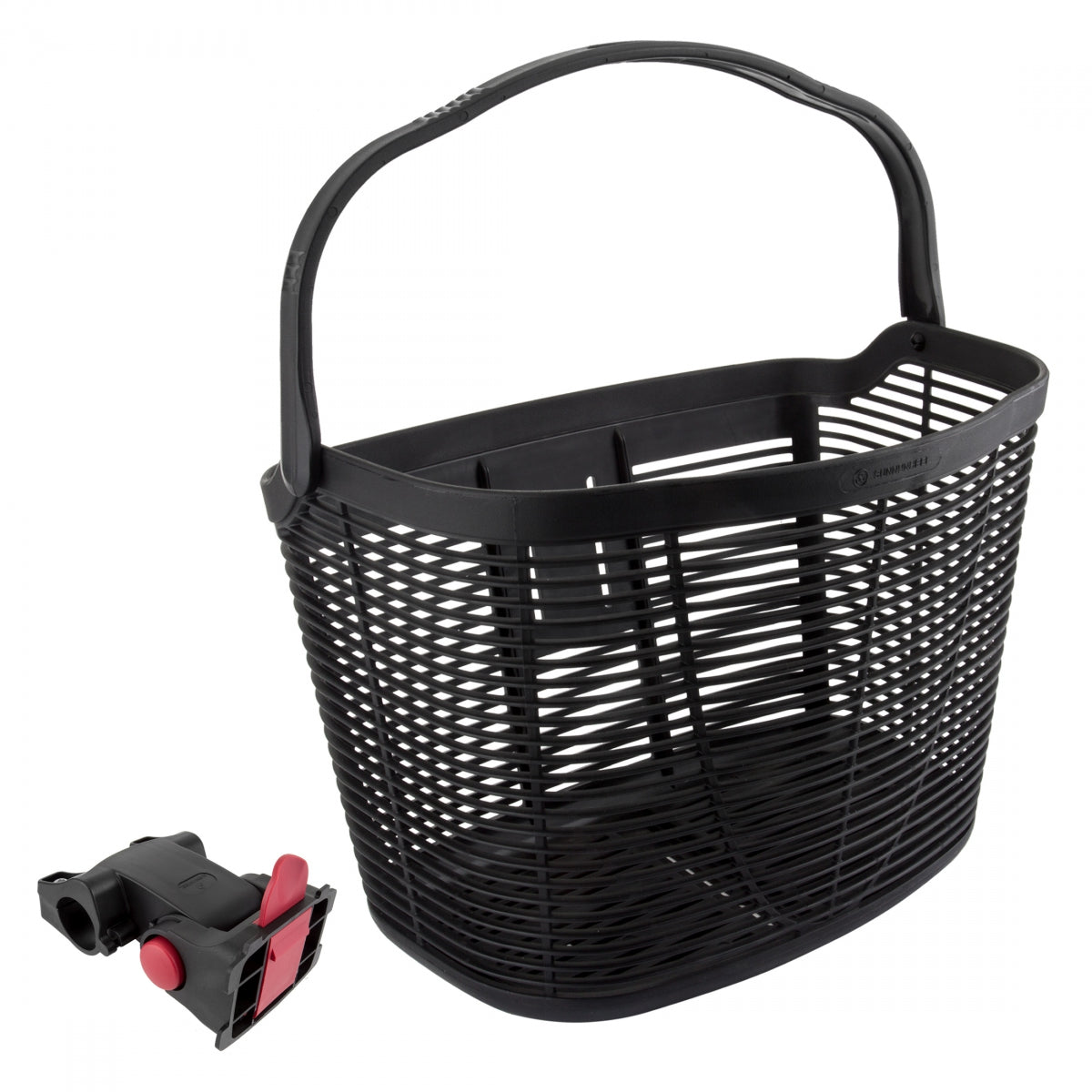 Bike Basket Sunlite HD Plastic QR Black Plastic 15x10.5x10.5`