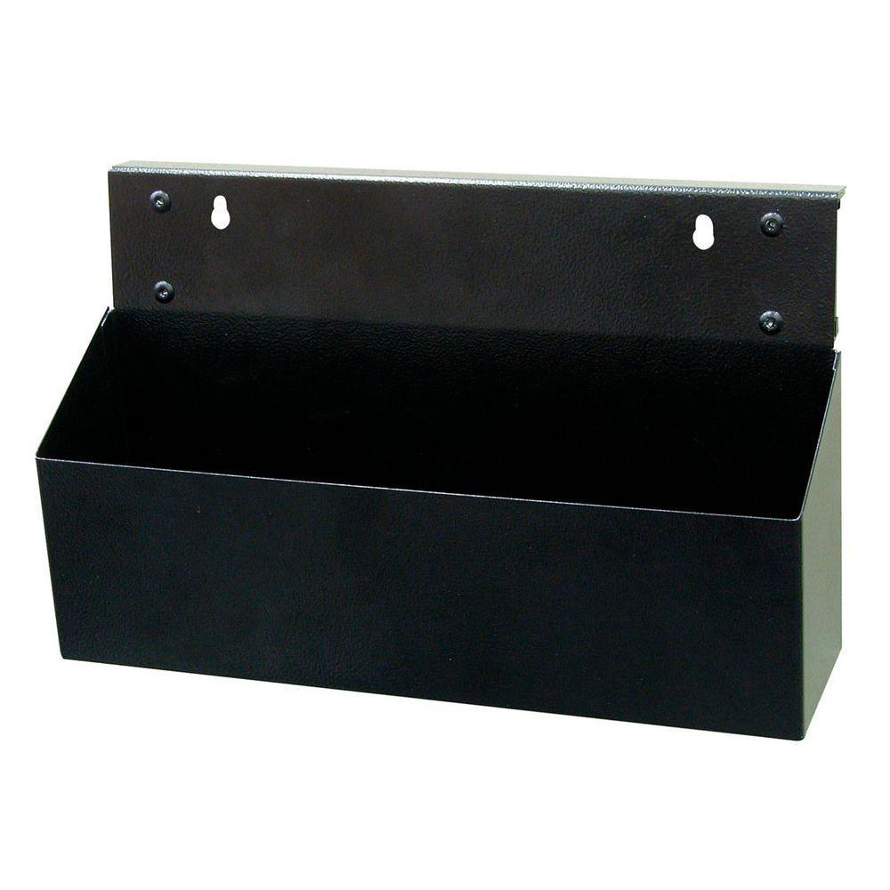 MagClip 12 in. L x 3.5 in. W x 5 in. H Black Powder Coated Steel Magnetic Tool Box