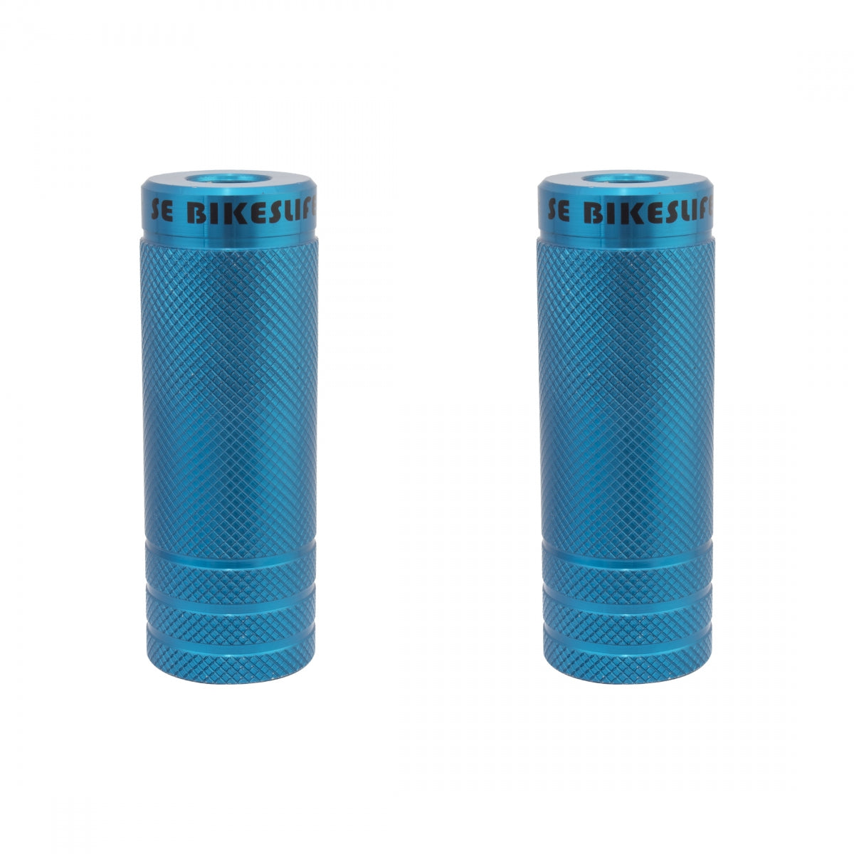 SE Bikes Wheelie Pegs Steel 14mm - 3/8in Blue