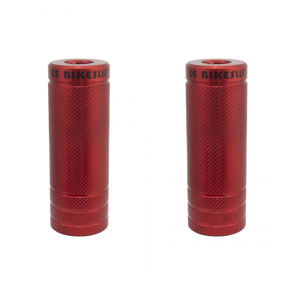 SE Bikes Wheelie Pegs Steel 14mm - 3/8in Red