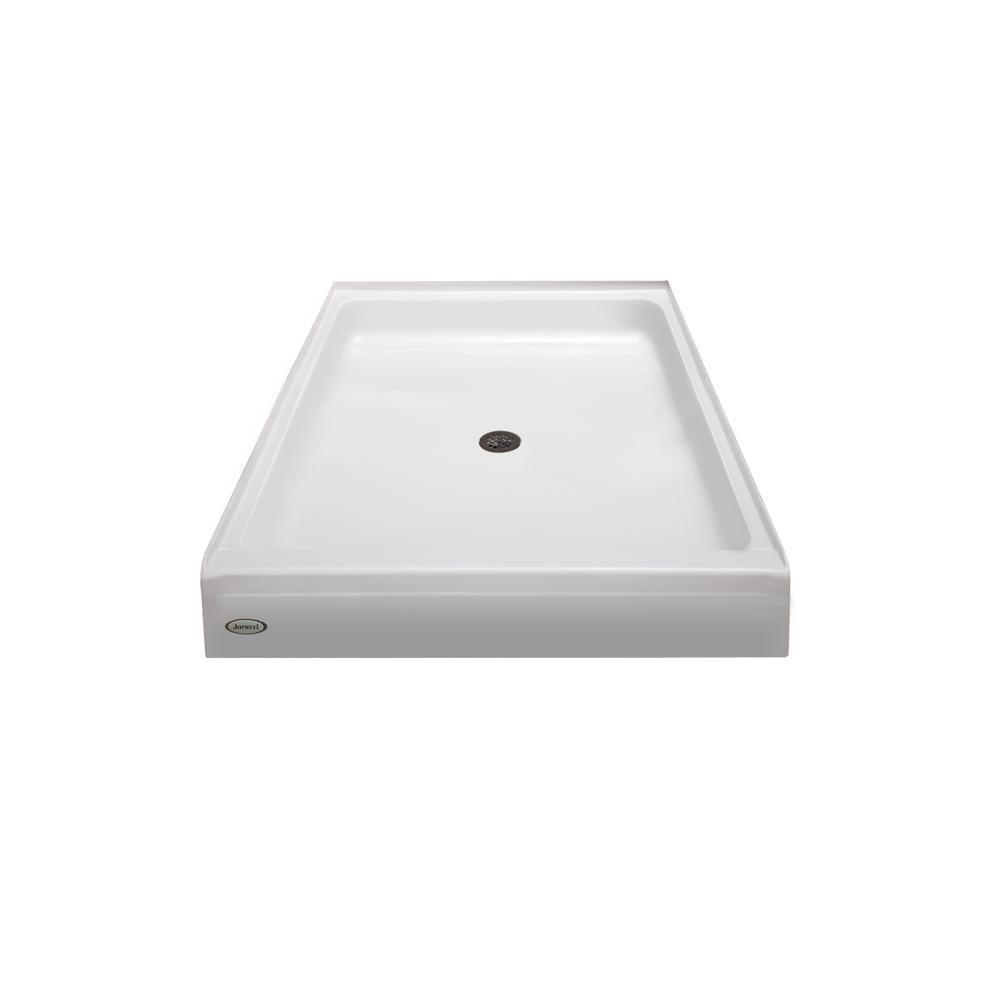 36 in. x 42 in. Center Drain 6 in. Shower Base in White