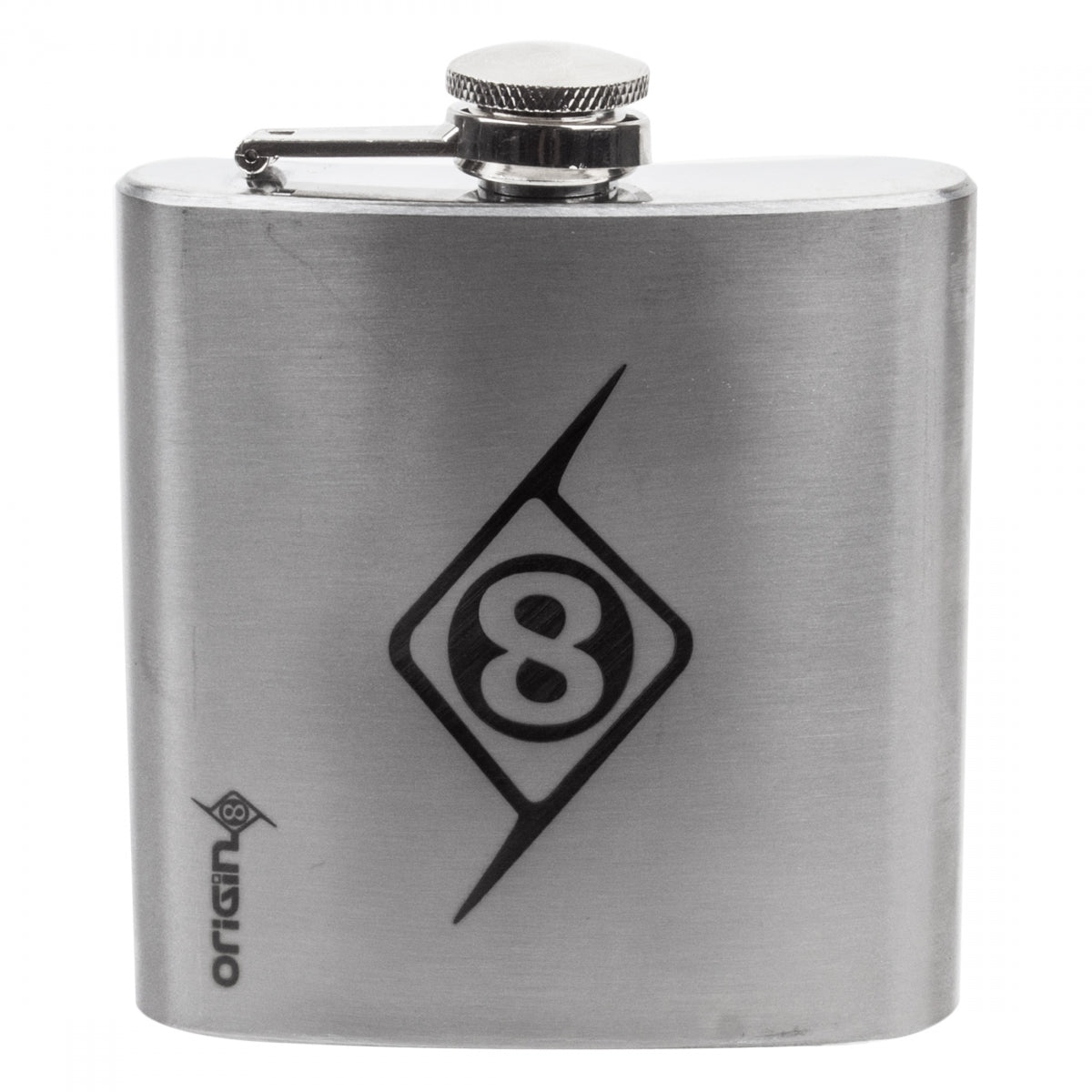Origin8 Flask 6oz. Flask Silver Stainless Steel Construction, Leak-Proof