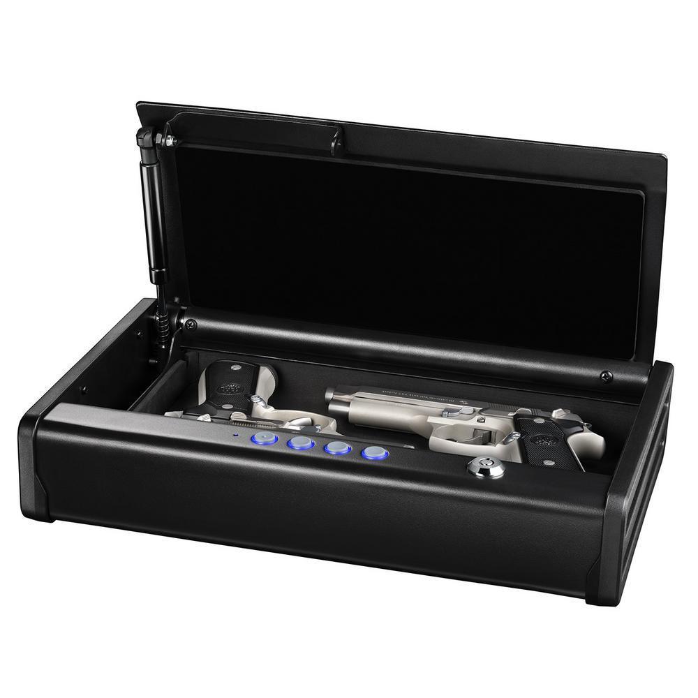 2-Gun Quick Access Electronic Combination Lock Pistol Safe in Black