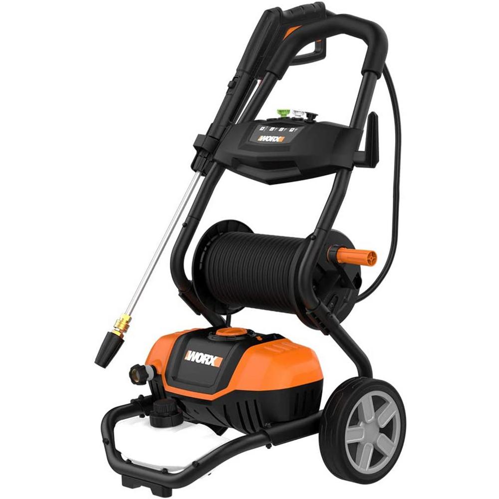 Worx 1600 PSI 1.3 GPM 13 Amp Cold Water Electric Pressure Washer, Portable with Soap Tank