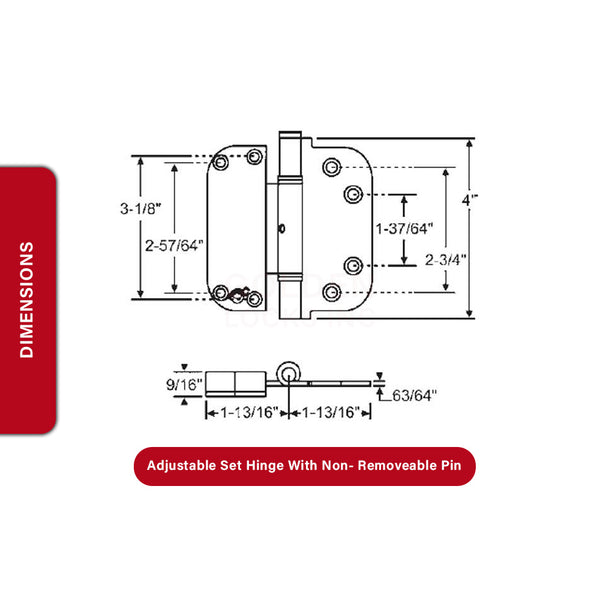 Adjustable Set Hinge 56-224B