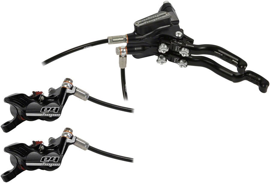 Hope Tech 3 E4 Duo Hydraulic Disc Brake and Lever Left Hand Front and Rear