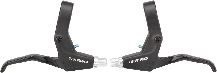 Tektro RS360A Linear Long Pull Brake Lever Pair Set Black for Mountain Bicycles