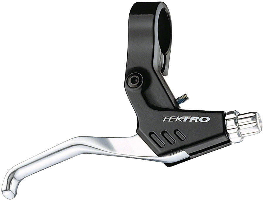 Tektro RS360A Linear Long Pull Brake Lever Pair Set Silver for Mountain Bicycles