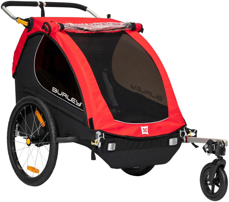 Burley Honey Bee Child Trailer Red for 1 or 2 Children Stroller Kit Included