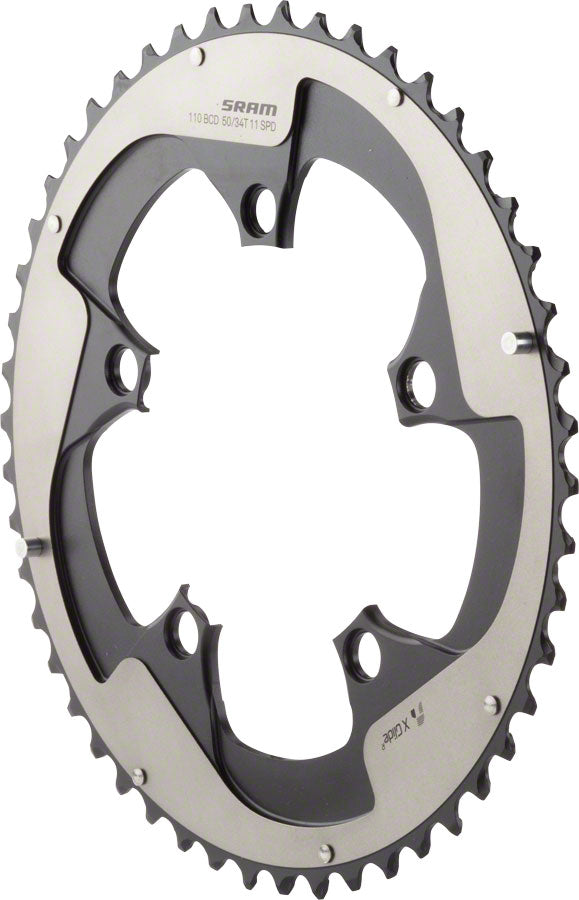 SRAM Red 22 Chainring 50t 110 BCD 11-Speed Aluminum Gray Use with 34T