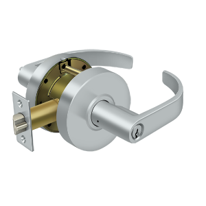 Deltana CL604EVC STOREROOM LEVER,CURVED GRADE 2