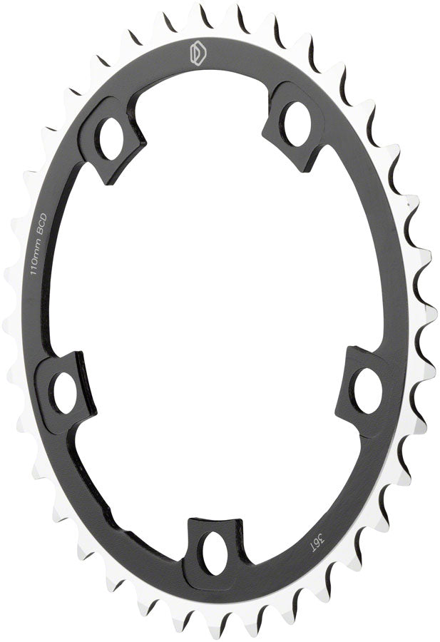 Dimension Multi Speed Middle Chainring 36t 110 BCD Aluminum Blk Rd MTB Hybrid