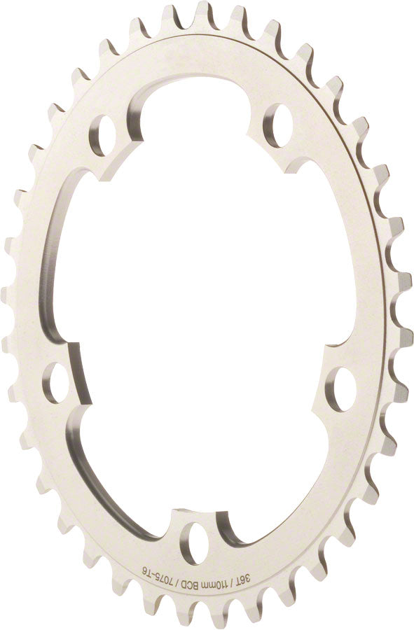 Dimension Middle Chainring 36t 110 BCD Single Speed 3/32in Aluminum Silver