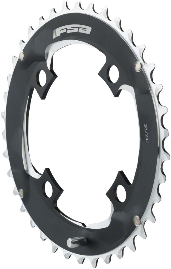 FSA Pro MTB 11 Speed Outer Chainring 38T 96mm BCD 4 Bolt Black Aluminum