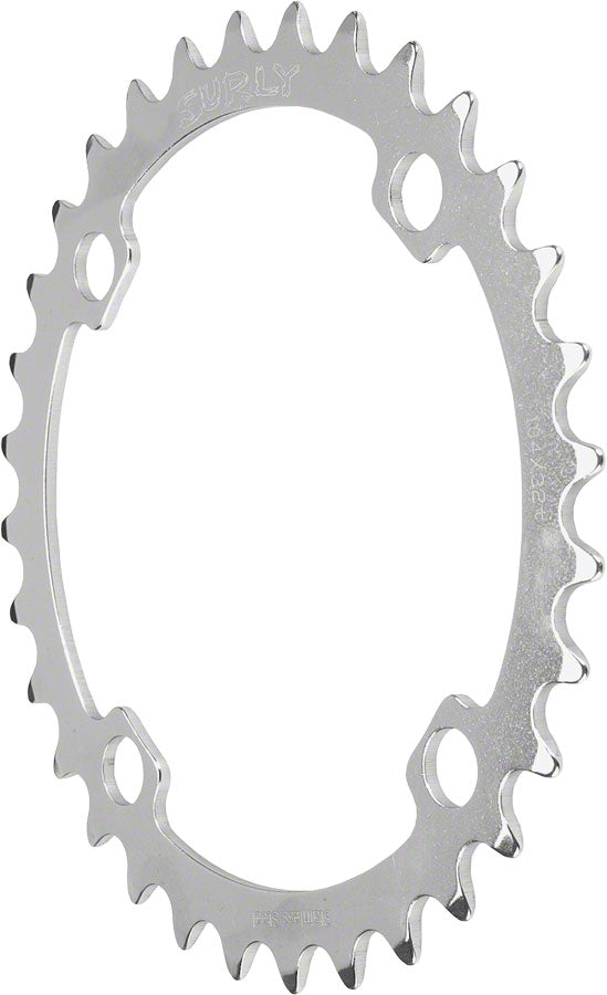 Surly Ring Chainring 50t 104 BCD Single Speed 3/32 in Steel Silver Rd MTB