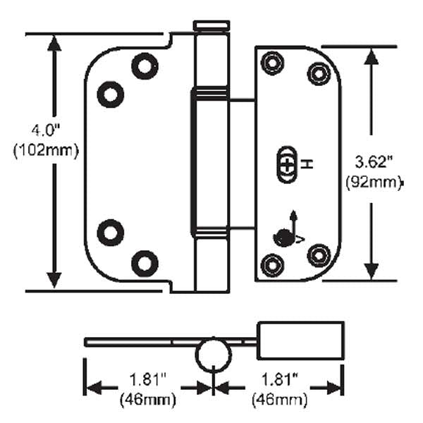 Adjustable Set Hinge 56-224PB