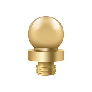 Deltana DSBTL BALL TIP Finials For 6" X 6" Hinges Solid Brass