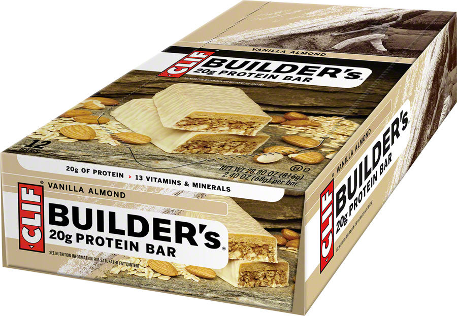 Clif Builder's Bar for Quick Recovery After Exercise: Vanilla Almond Box of 12