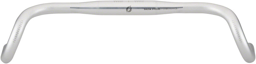 Salsa Cowchipper Deluxe Drop Handlebar 31.8mm 46cm Silver Aluminum Road