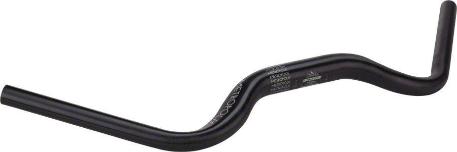 FSA Metropolis Handlebar 31.8 x 620mm Black City Bike Bar Reversible Rise