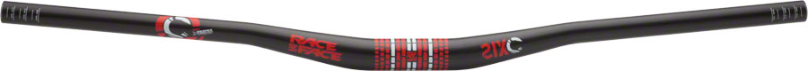 RaceFace SIXC Riser Handlebar 31.8 x 785mm 3/4 Rise Red Decal Carbon Fiber MTB
