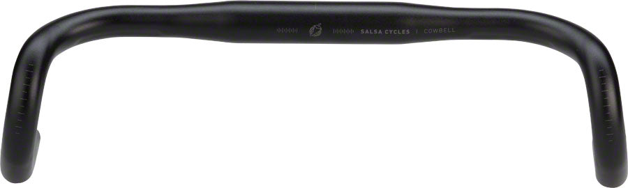 Salsa Cowbell Drop Handlebar 12° flare & drop angles 31.8mm 42cm Black Aluminum