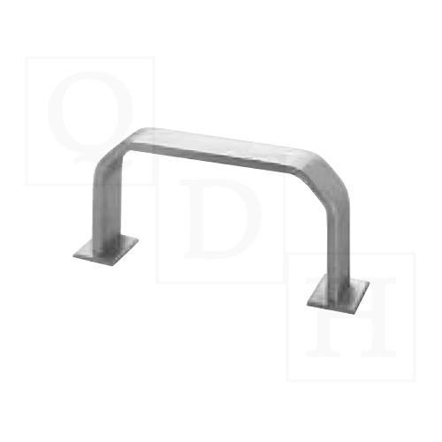 Rockwood HD2250 Heavy Duty Protector Bar, 8 Inch Center To Center, 4 1/4 In Projection, 3/8 In Thick x 1 1/2 in