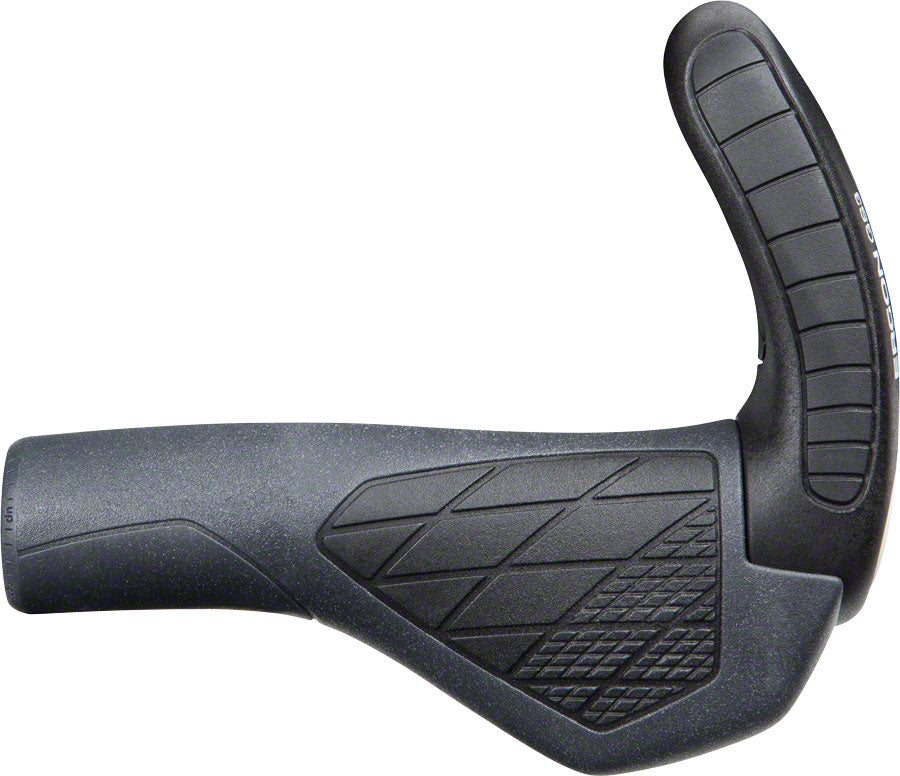 Ergon GS3 Grips Black Gray Lock-On Large 142mm 222g Fiberglass Composite