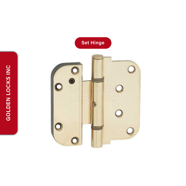 Hoppe Set Hinge Polished Brass 8762439