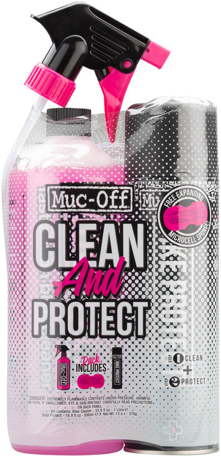 Muc-Off Bicycle Duo Pack with Sponge 100% Biodegradable Cleaner PTFE Protection