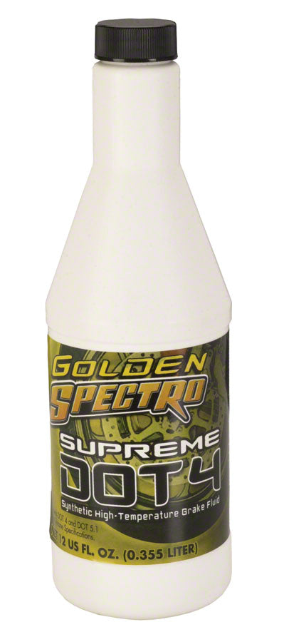 Golden Spectro DOT 4 Disc Brake Fluid 12oz Hydraulic Disc Brake Fluid Bicycle