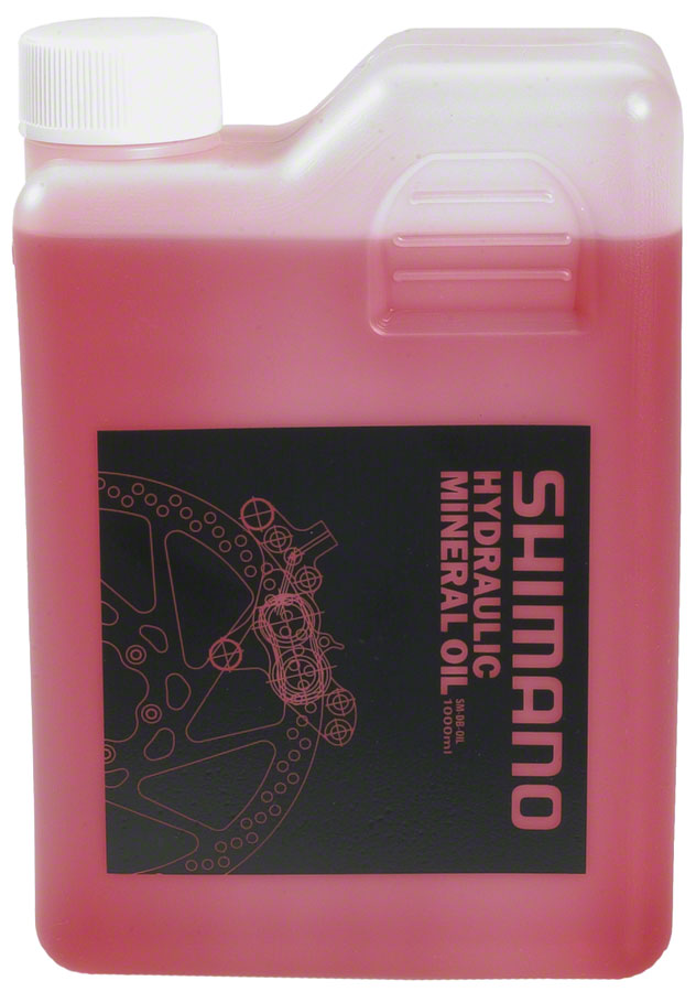 Shimano Hydraulic Disc Brake Fluid 1-Liter Mineral Oil Not Caustic Non Toxic