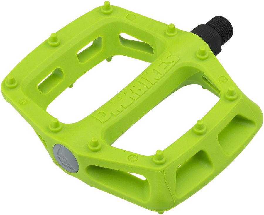 DMR V6 Pedals Plastic Platform 9/16" Green Bicycle Flat Pedal 6mm Pins