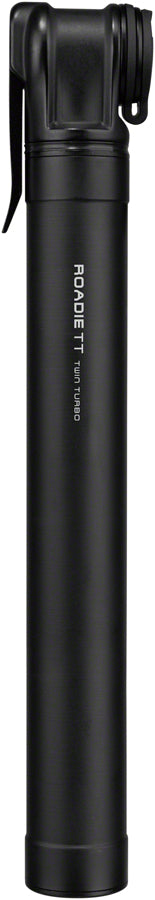 Topeak Roadie TT Mini Pump - 160psi, Twin Turbo, 195mm, Black