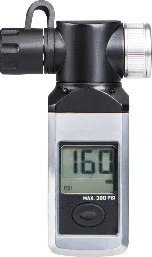 Topeak Shuttle Gauge Digital: Black/Silver Accurate Air Pressure Readings 300PSI