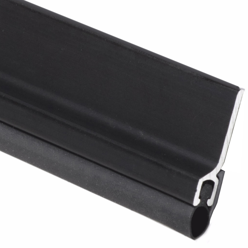 Pemko 303DV Standard Perimeter Gasketing - 1/4" Width, 1-1/8" Height, Vinyl Insert, Dark Bronze Anodized Aluminum