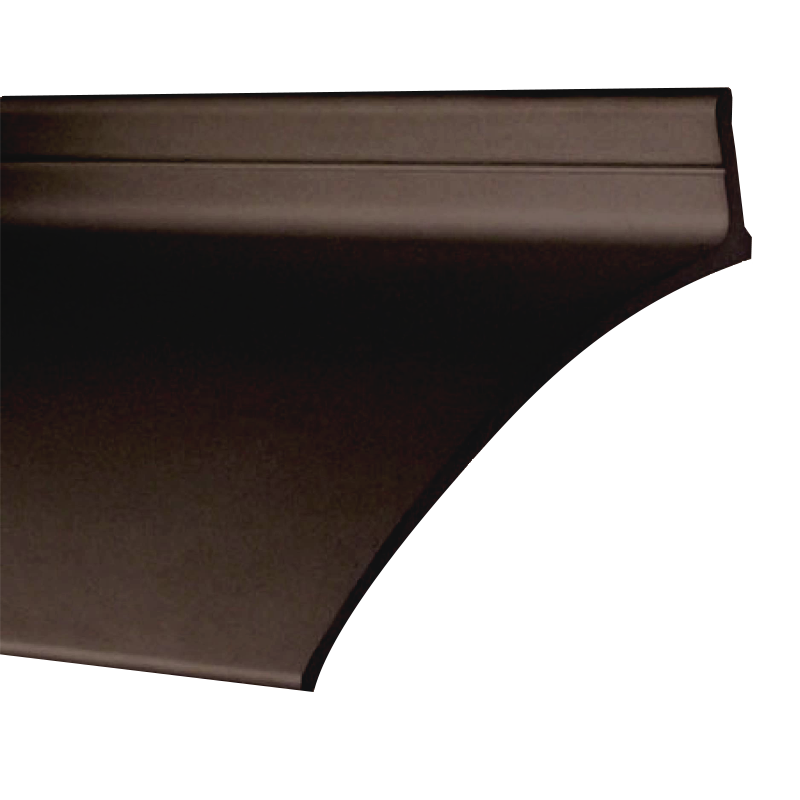 Pemko 346D Top of Door Rain Drip and Strip - 2-1/2" Width, 5/8" Height, Dark Bronze Anodized Aluminum