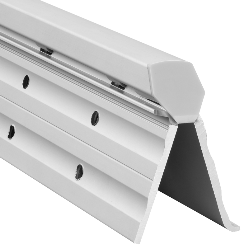 Pemko CFM85HD1HT Hospital Tip Full-Mortise Heavy Duty Continuous Geared Hinge in Clear Anodized Finish - 85"