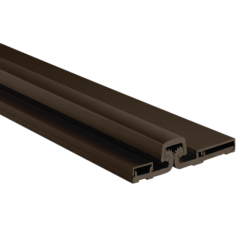 Pemko DFS83CP Full-Surface Center Pivot Continuous Geared Hinge in Dark Bronze Anodized Finish - 83"