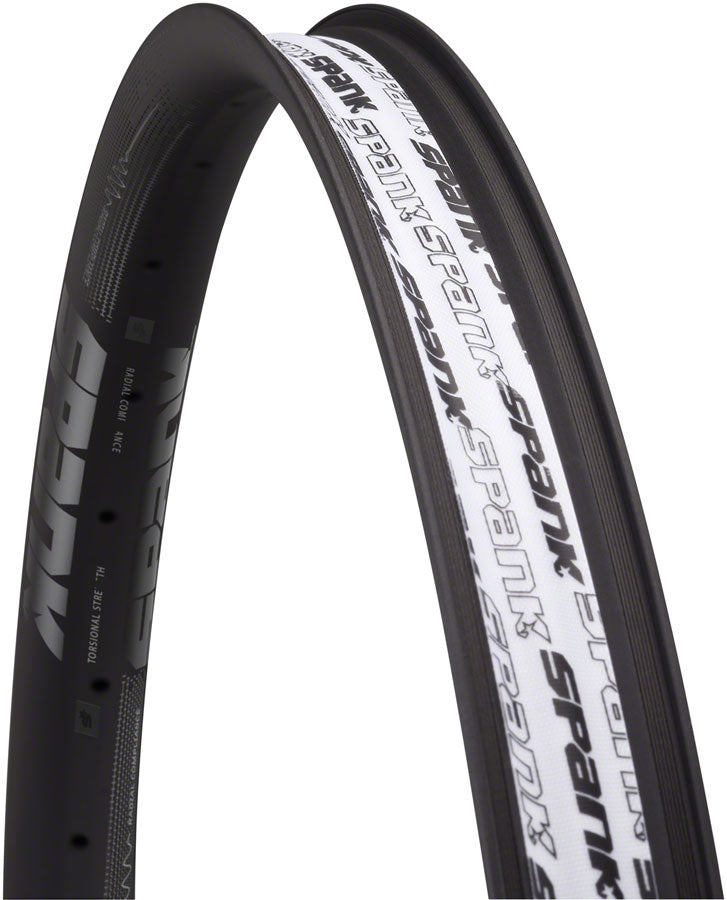 Spank Oozy 350 27.5 Rim 32H 30mm Wide Tubeless Ready Black Aluminum Alloy