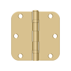 Deltana S35R5BB 3-1/2" X 3-1/2" X 5/8" RADIUS HINGE, BALL BEARING, STEEL MATERIAL