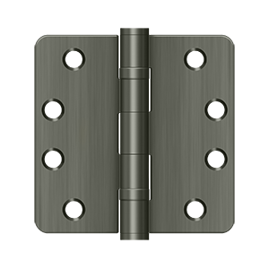 Deltana S44R4HDB 4" X 4" X 1/4" RADIUS HINGE, HEAVY DUTY BALL BEARINGS, STEEL MATERIAL