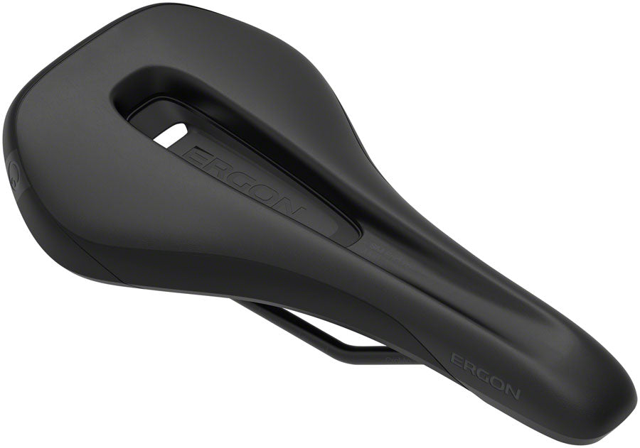 Bike Saddle Ergon SM Enduro - Black Medium/Large Mens Synthetic, Chromoly Rails