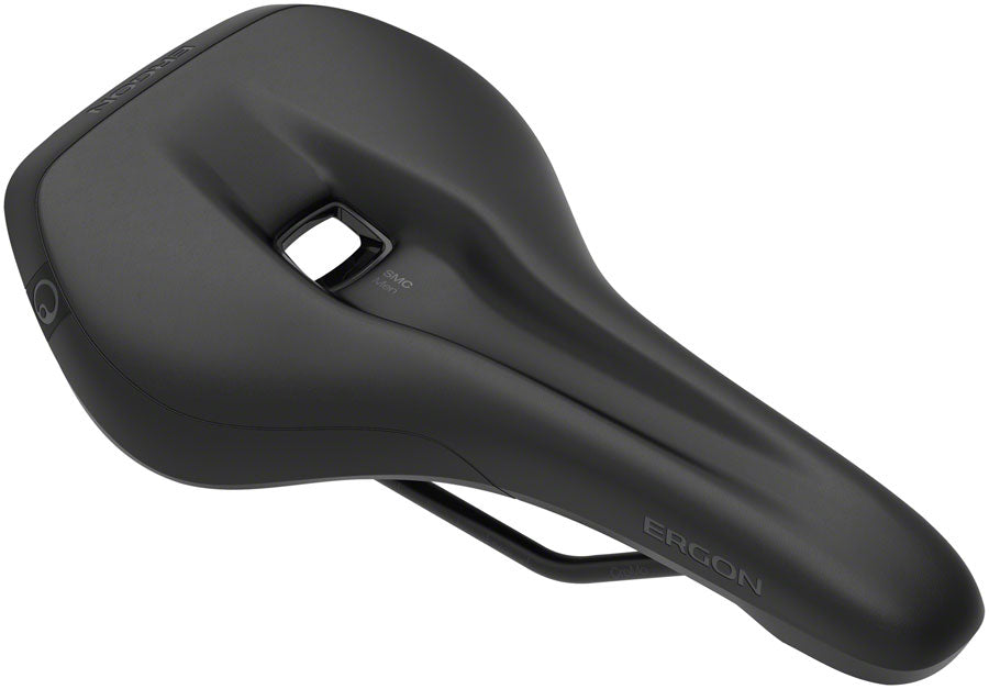 Bike Saddle Ergon SMC - Black 150mm or 160mm Width Microfiber Cover Orthopedic