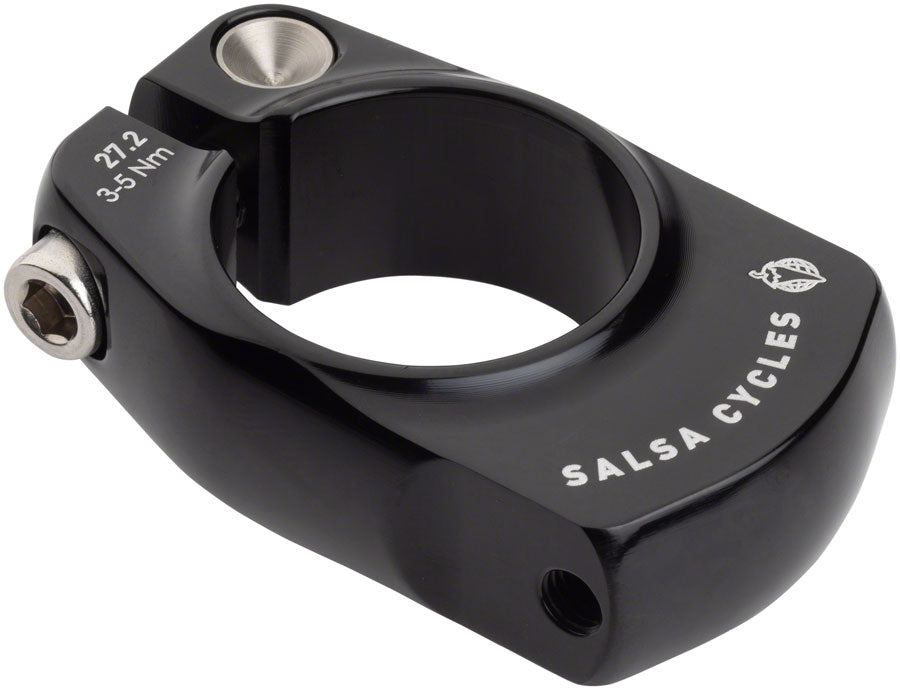 Salsa Post-Lock Rack Mount 27.2 Black Rear Mounted Stainless Aluminum Clamp