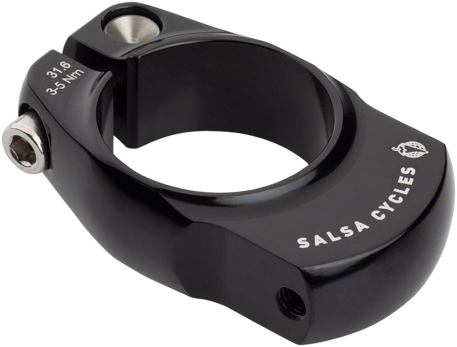 Salsa Post-Lock Rack Mount 31.6 Black Rear Mounted Stainless Aluminum Clamp