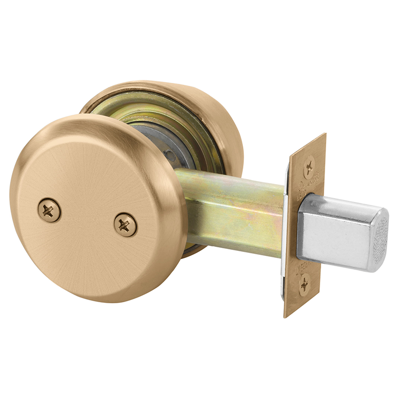 Sargent 489 Exit Deadbolt Thumb Turn With Blank Outside Plate, Grade 1, 2 3/4" Backset