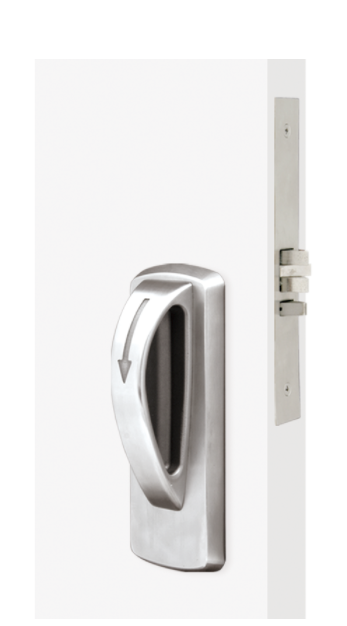 Townsteel MRX-A-01-630 Heavy Duty Ligature Resistant Passage Mortise Lock , Arch Trim, Schlage C Cylinder, US32D Satin Stainless Steel